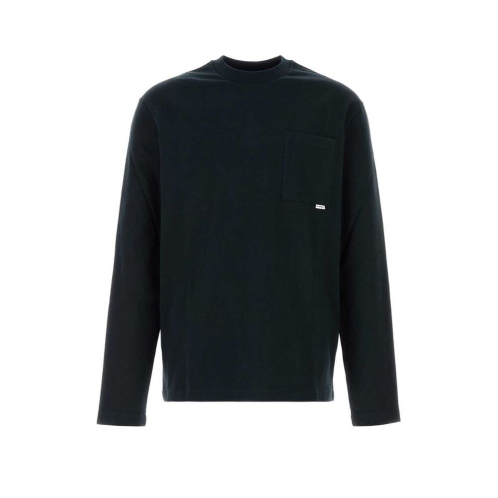 Jil Sander Men Midnight Blue Cotton T-Shirt